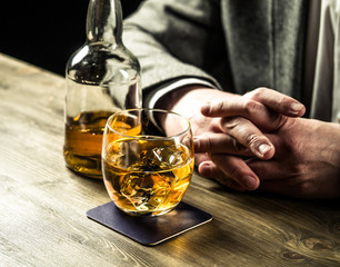 Drinking whiskey at night