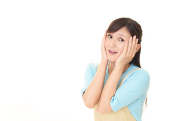 Fototapeta premium 困惑した表情の主婦