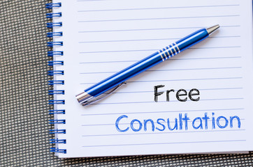 Free consultation write on notebook - 107650877