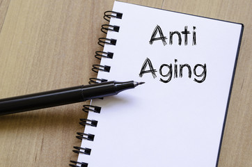 Anti aging write on notebook