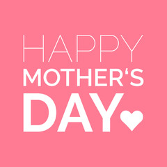 Mothers Day greeting card. Vector template. Abstract design for Mothers Day in trendy style. Happy Mothers Day!