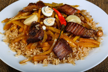 Rice with beef