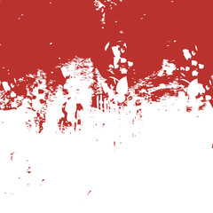 Obraz na płótnie Canvas red brush stroke isolated on white background and texture,