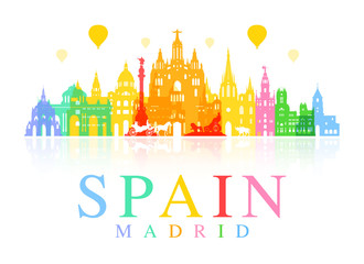 Spain Travel Landmarks.