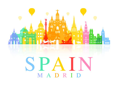 Spain Travel Landmarks.
