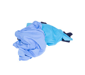 pile of Sport shorts on a white