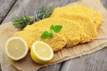 Zitrone Schnitzel