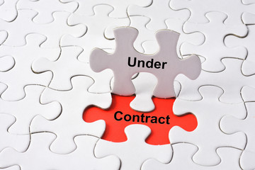 Support Assistance Cooperation Team Aid Concept on missing puzzle
