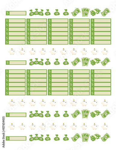 free planner sticker template sticker vector design