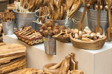 wooden spoon and fork