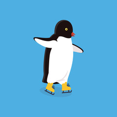 Animal Pinguin Design Flat