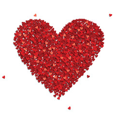 Obraz na płótnie Canvas Vector valentines composition of the hearts.