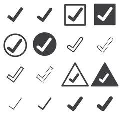 confirm icons set