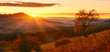 Sunrise in autumn highland