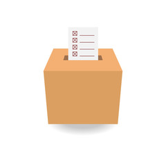 ballot box vote,vector