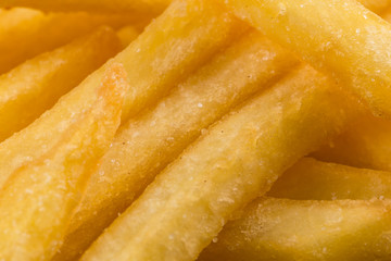 Fried potatoes closeup