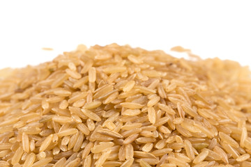 pile of brown rice