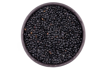 many black beluga lentil seeds