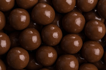 Multiple chocolate ball candies