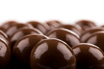 Multiple chocolate ball candies