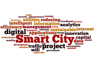 Smart City, word cloud concept 9