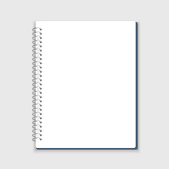 Vector spiral notepad.