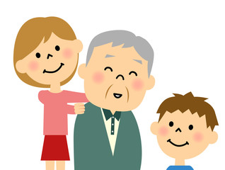 シニア おじいちゃんと孫
