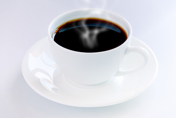 Coffee cup isolated on white background.