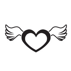 heart with white winks