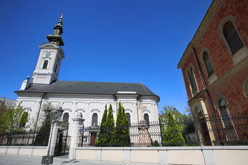 Naklejka premium Cathedral Church of the Holy Great-Martyr George in Novi Sad, Se