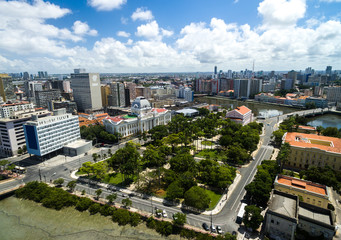 Aerial View of Republic Square, Recife, Pernambuco, Brazil