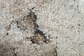 Stain on old cement texture