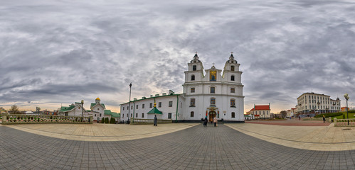 Panorama of Holy Spirit Cathedral, Minsk, Belarus