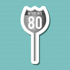 Road sign design , vector illustration