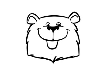 Fototapeta premium Bear head