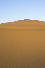 Clean sand hill at Merzouga, Morocco