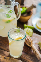 Pressed citrus lemonade for summer days