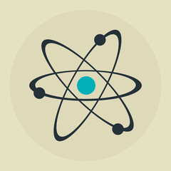 atom icon design , vector illustration