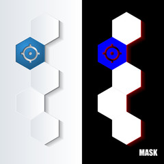 Hexagons_Blue_Icon_Vertical © vempireart