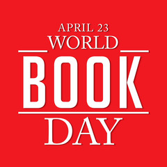 Vector illustration of World Book and Copyright Day
