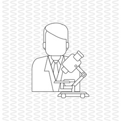Doctor icon design, vector illustration