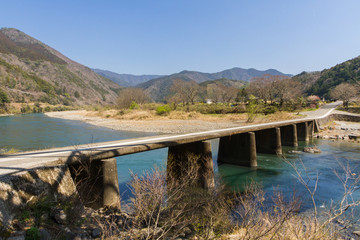 高知県四万十市　第一三島沈下橋