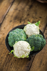 Spring fresh couliflower from local market