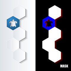 Hexagons_Blue_Icon_Vertical © vempireart