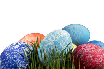 Easter colored eggs