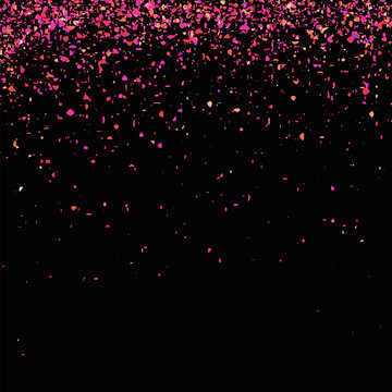 Pink Confetti Isolated