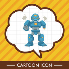 robot theme elements vector,eps