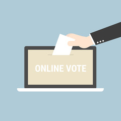 Voting online concept