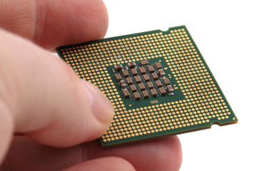 computer chip isolated