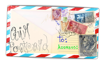 Airmail and italian old stamp's